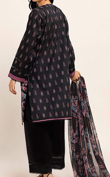 Khaadi Black Cambric Suit | Pakistani Winter Dresses- Image 2