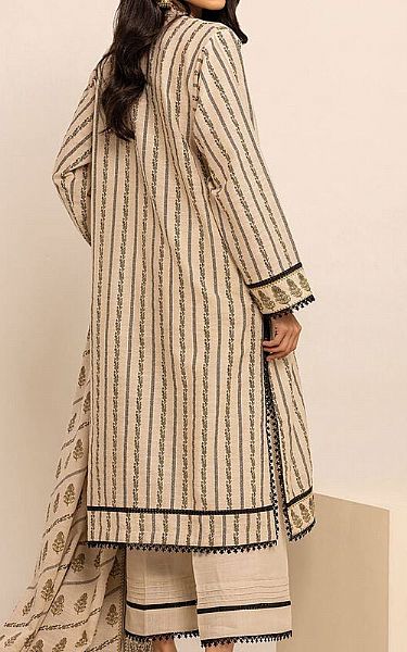 Khaadi Ivory Khaddar Suit | Pakistani Winter Dresses- Image 2