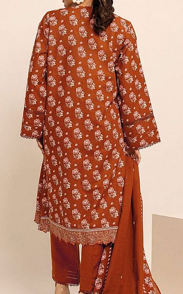Khaadi Rust Khaddar Suit | Pakistani Winter Dresses- Image 2