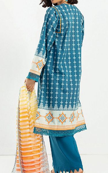 Khaadi Denim Blue Lawn Suit | Pakistani Dresses in USA- Image 2
