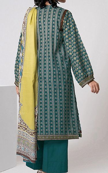 Khaadi Teal Lawn Suit | Pakistani Dresses in USA- Image 2