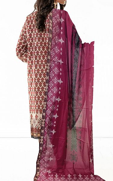 Khaadi Beige Lawn Suit | Pakistani Dresses in USA- Image 2