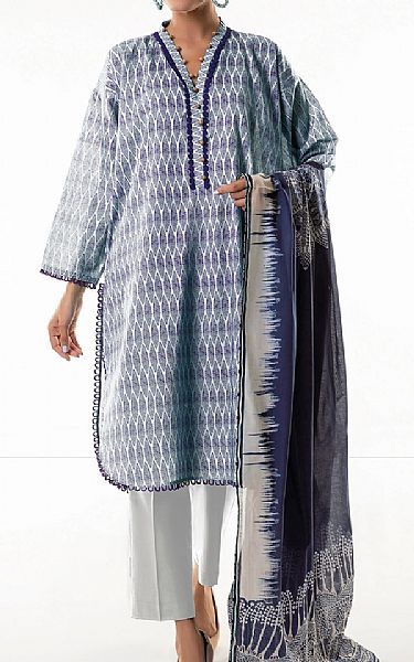 Khaadi Grey Lawn Suit | Pakistani Dresses in USA- Image 1
