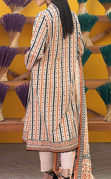 Khaadi Ivory Cambric Suit | Pakistani Lawn Suits- Image 2