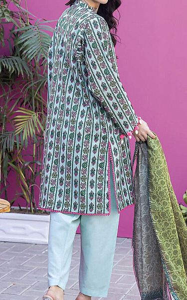 Khaadi Turquoise Lawn Suit | Pakistani Lawn Suits- Image 2