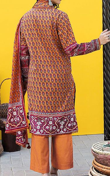Khaadi Mustard Lawn Suit | Pakistani Lawn Suits- Image 2