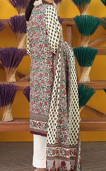 Khaadi Cream Lawn Suit | Pakistani Lawn Suits- Image 2