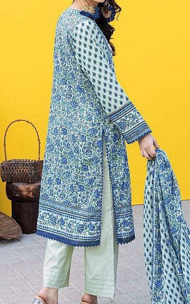 Khaadi Blue Lawn Suit | Pakistani Lawn Suits- Image 2