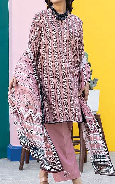 Khaadi Tea Pink Lawn Suit | Pakistani Lawn Suits- Image 1