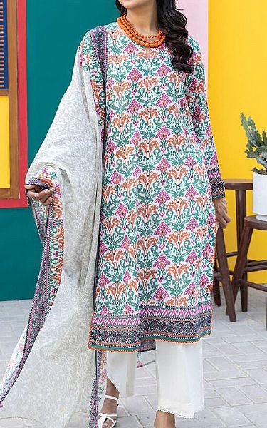 Khaadi Multicolor Lawn Suit | Pakistani Lawn Suits- Image 1