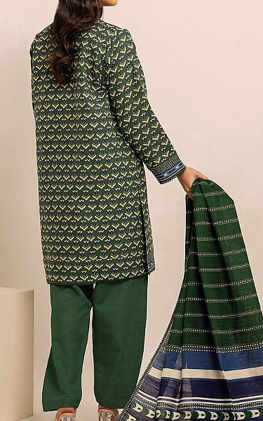 Khaadi Dark Green Khaddar Suit | Pakistani Winter Dresses- Image 2