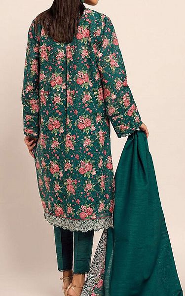 Khaadi Teal Green Khaddar Suit | Pakistani Winter Dresses- Image 2