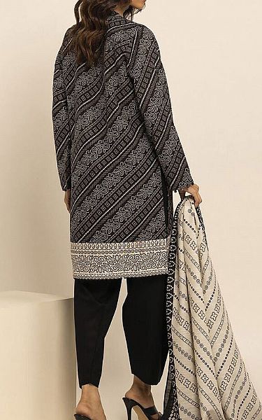 Khaadi Black Khaddar Suit | Pakistani Winter Dresses- Image 2