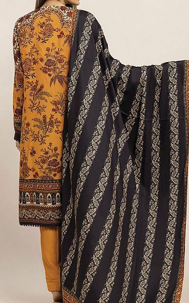 Khaadi Mustard Marina Suit | Pakistani Winter Dresses- Image 2