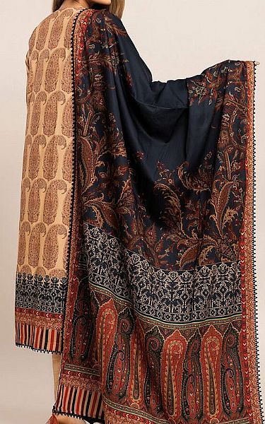 Khaadi Beige Marina Suit | Pakistani Winter Dresses- Image 2