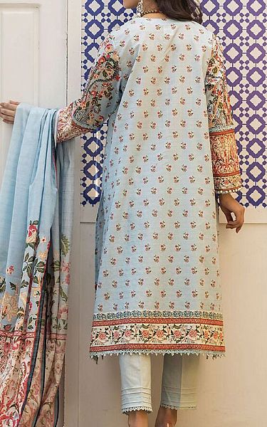 Khaadi Baby Blue Messuri Suit | Pakistani Lawn Suits- Image 2