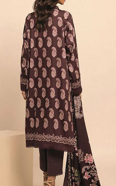 Khaadi Deep Coffee Viscose Suit | Pakistani Winter Dresses- Image 2