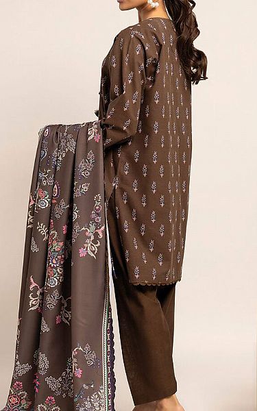 Khaadi Brown Khaddar Suit | Pakistani Winter Dresses- Image 2