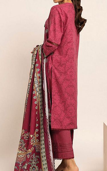 Khaadi Pink Khaddar Suit | Pakistani Winter Dresses- Image 2