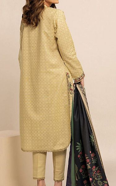 Khaadi Cream Khaddar Suit | Pakistani Winter Dresses- Image 2