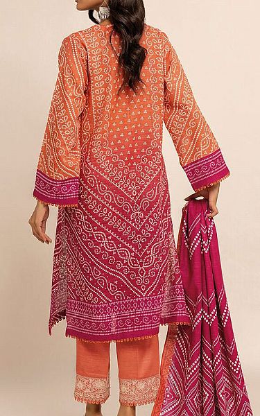 Khaadi Orange Khaddar Suit | Pakistani Winter Dresses- Image 2