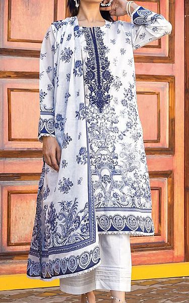 Khaadi White Lawn Suit Pakistani Lawn Suits