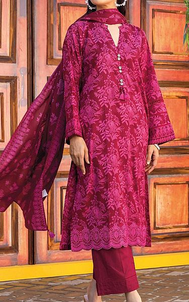 Khaadi Scarlet Lawn Suit | Pakistani Lawn Suits- Image 1