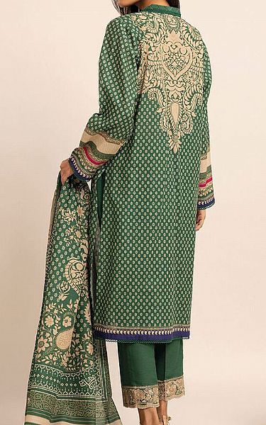 Khaadi Green Khaddar Suit | Pakistani Winter Dresses- Image 2