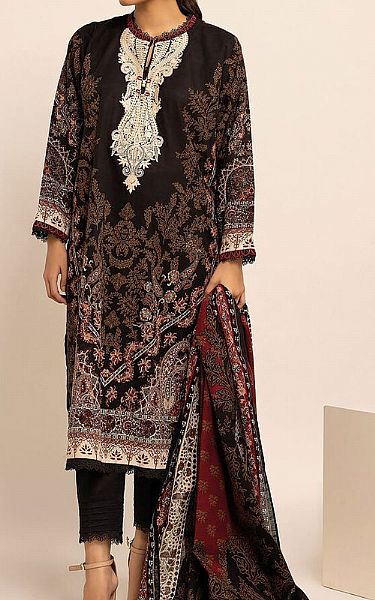 Khaadi Onyx Khaddar Suit | Pakistani Winter Dresses- Image 1