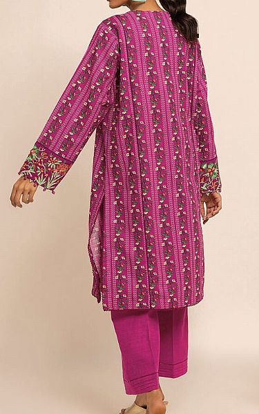 Khaadi Hot Pink Khaddar Suit (2 Pcs) | Pakistani Winter Dresses- Image 2