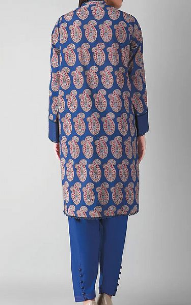 Khaadi Blue Cambric Suit (2 Pcs) | Pakistani Dresses in USA- Image 2