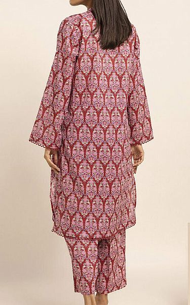 Khaadi Tea Pink Cambric Suit (2 Pcs) | Pakistani Winter Dresses- Image 2
