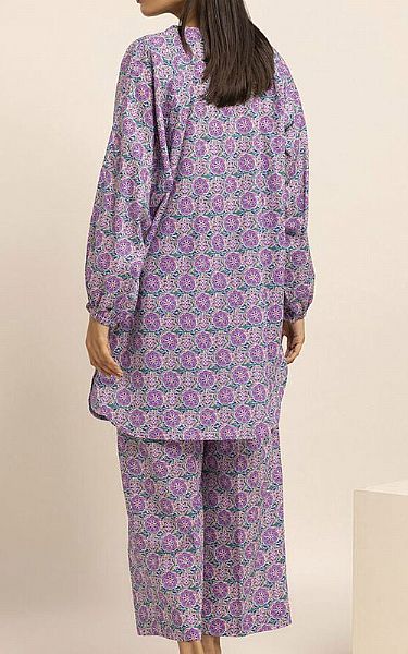 Khaadi Lilac Cambric Suit (2 Pcs) | Pakistani Winter Dresses- Image 2