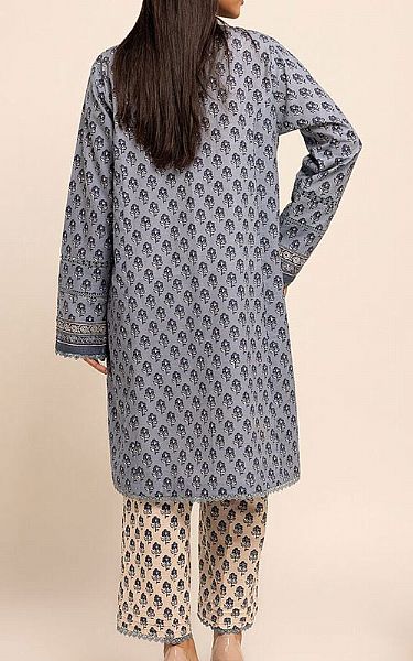 Khaadi Cadet Grey Khaddar Suit (2 Pcs) | Pakistani Winter Dresses- Image 2