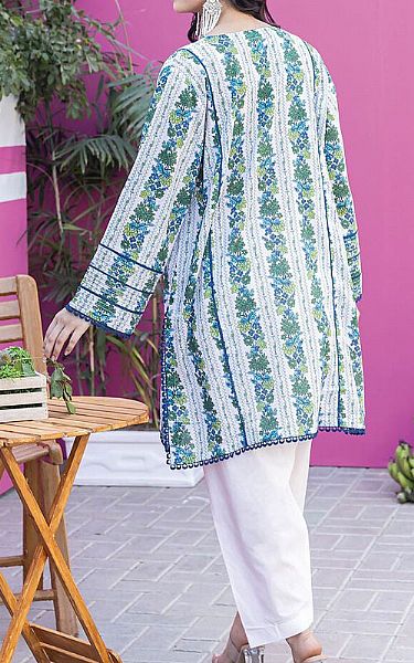 Khaadi White/Green Lawn Suit (2 Pcs) | Pakistani Lawn Suits- Image 2