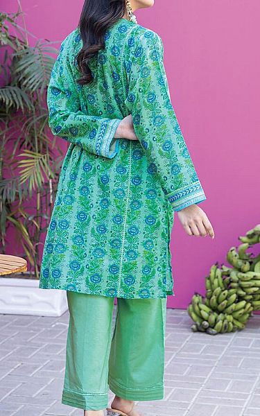 Khaadi Sea Green Lawn Suit (2 Pcs) | Pakistani Lawn Suits- Image 2
