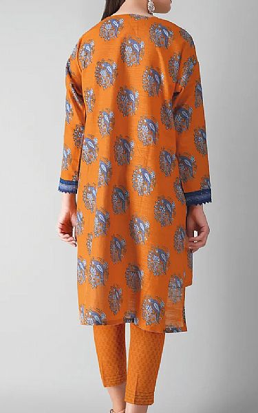 Khaadi Orange Khaddar Suit (2 Pcs) | Pakistani Dresses in USA- Image 2