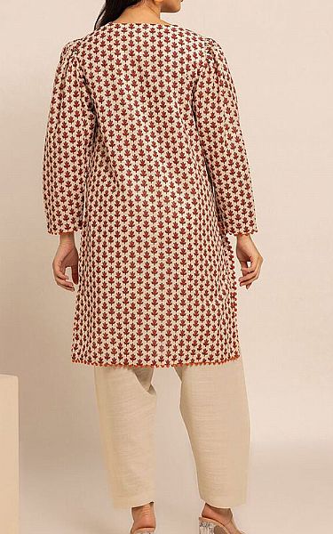 Khaadi Off-white Khaddar Suit (2 Pcs) | Pakistani Winter Dresses- Image 2