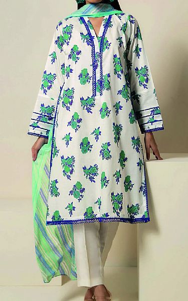Khaadi White Lawn Suit (2 Pcs) | Pakistani Dresses in USA- Image 1