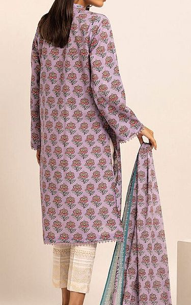 Khaadi Lavender Cambric Suit (2 Pcs) | Pakistani Winter Dresses- Image 2