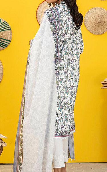 Khaadi Off-white Cambric Suit (2 Pcs) | Pakistani Lawn Suits- Image 2