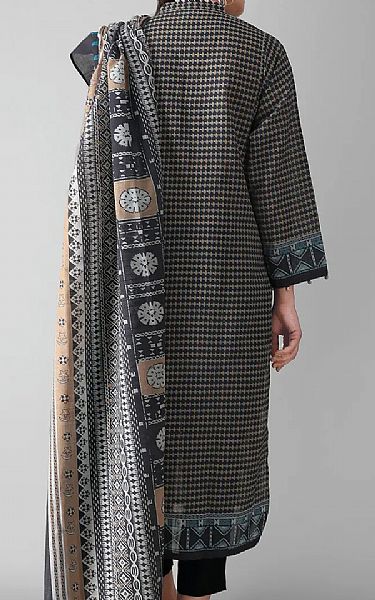 Khaadi Black Khaddar Suit (2 Pcs) | Pakistani Dresses in USA- Image 2