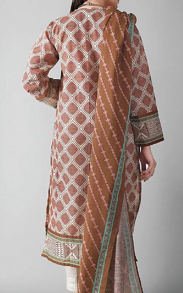 Khaadi Brown Khaddar Suit (2 Pcs) | Pakistani Dresses in USA- Image 2