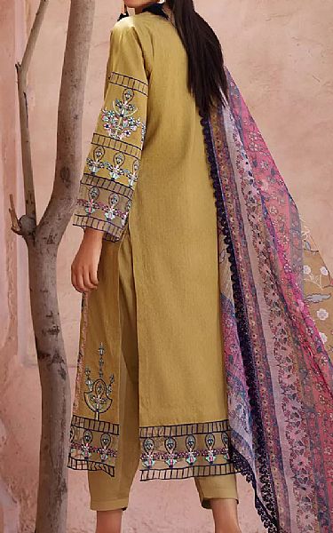 Khas Dark Sand Jacquard Suit | Pakistani Lawn Dress in USA- Image 2