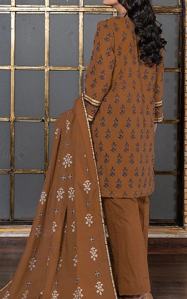 Khas Brown Khaddar Suit | Pakistani Winter Dresses in USA- Image 2