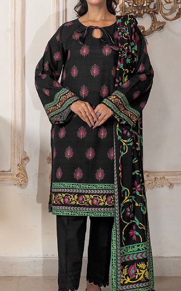 Khas Black Khaddar Suit | Pakistani Winter Dresses in USA- Image 1