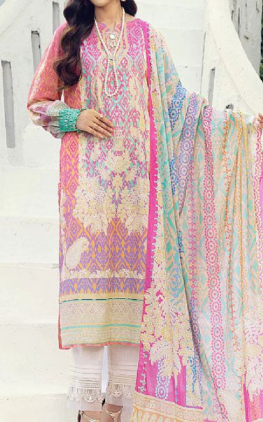 Khas Multi Color Lawn Suit | Pakistani Dresses in USA- Image 1