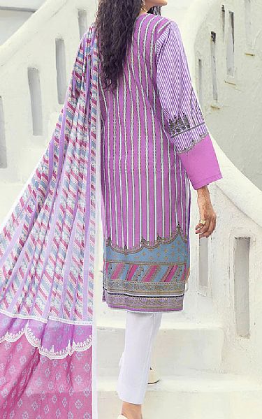 Khas Heliotrope Purple Lawn Suit | Pakistani Dresses in USA- Image 2