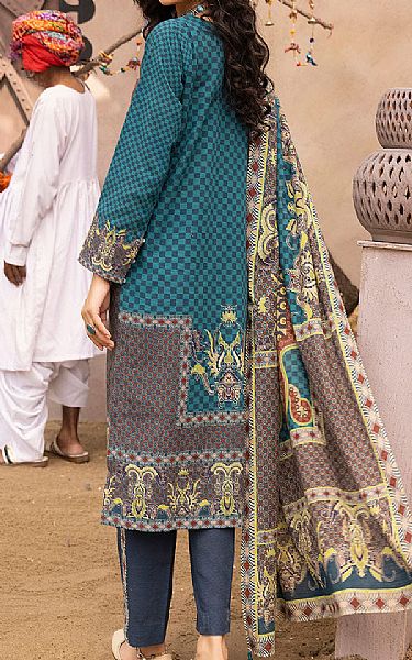 Khas Teal Khaddar Suit | Pakistani Winter Dresses- Image 2