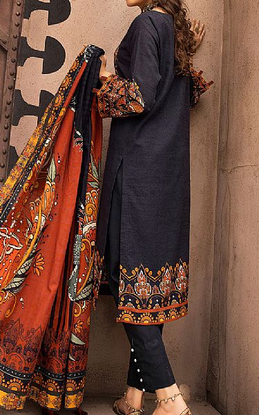 Khas Black Khaddar Suit | Pakistani Winter Dresses- Image 2